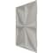 Ekena Millwork 19 5/8in. W x 19 5/8in. H Riley EnduraWall Decorative 3D Wall Panel Covers 2.67 Sq. Ft. WP20X20RLISG - alternate 4